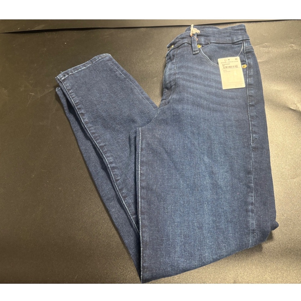 Good American Good Legs Skinny Sculpting Jeans Blue 224 High Rise 4/27 GL873CET